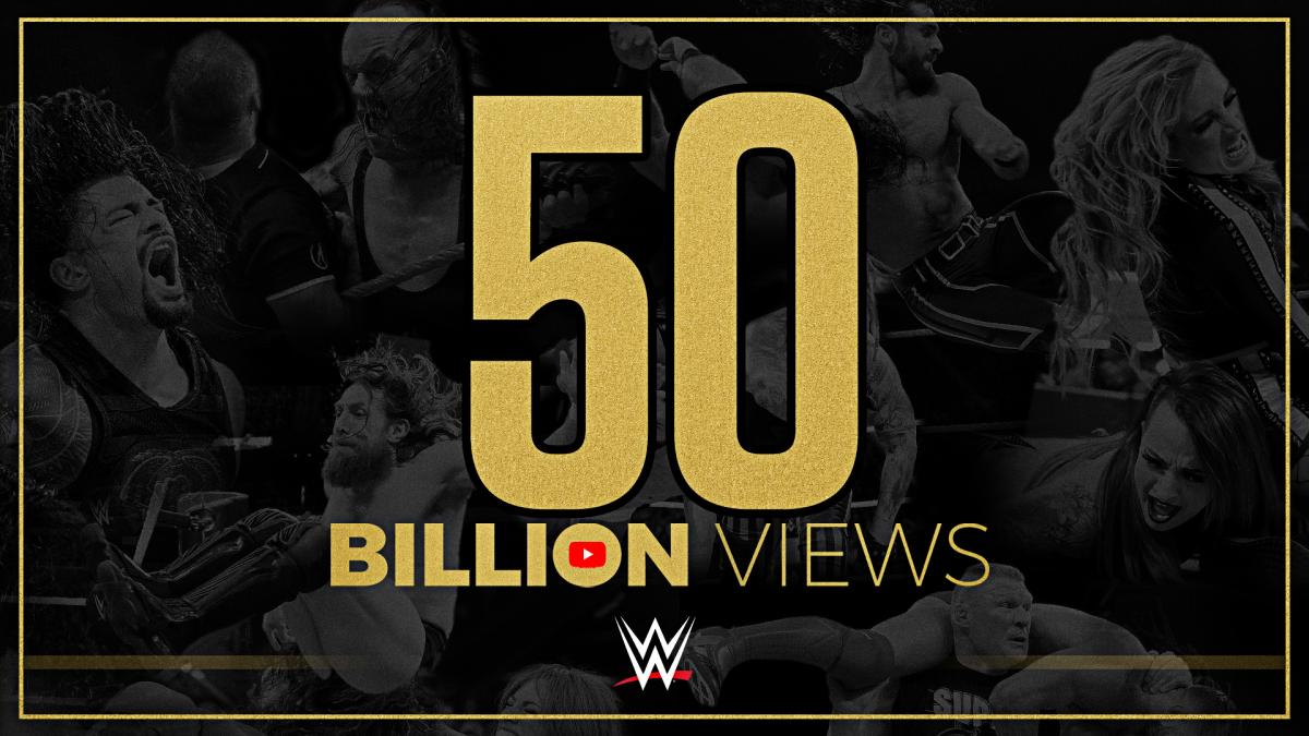 WWE’s YouTube channel surpasses 50 billion views