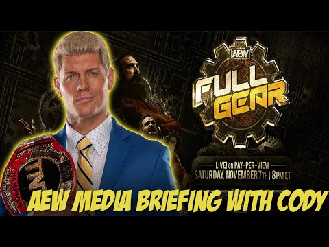 AEW Full Gear MEDIA CALL with Cody Rhodes