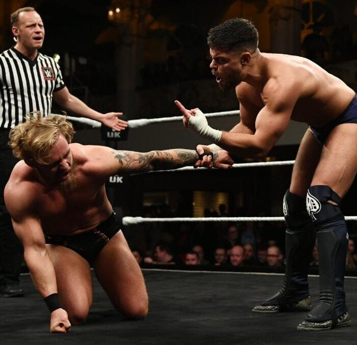 Relive Tyler Bate and Jordan Devlin’s thrilling battle in Blackpool today on NXT UK