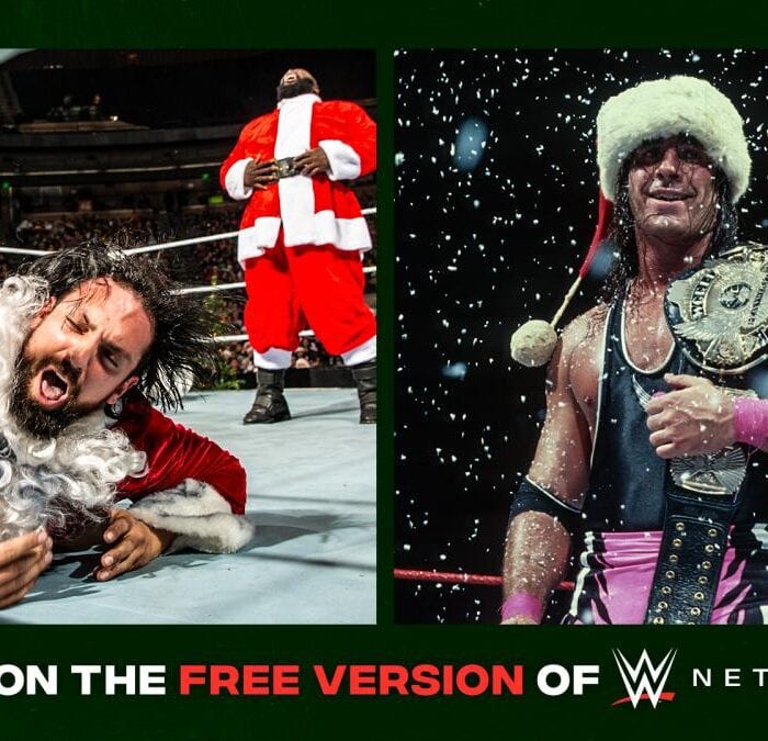 See what’s streaming this holiday season on the Free Version of WWE Network