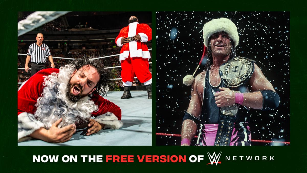 See what’s streaming this holiday season on the Free Version of WWE Network