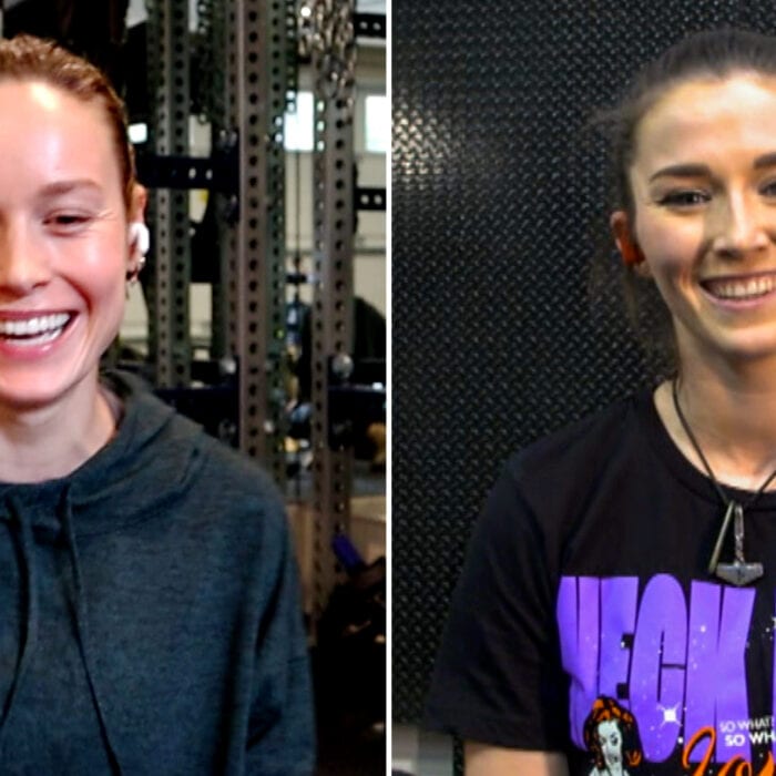 Tegan Nox joins actress Brie Larson for an inspirational home workout