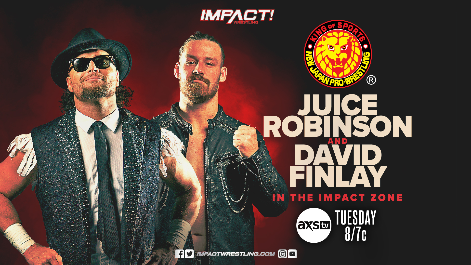 NJPW’s Juice Robinson & David Finlay Come to IMPACT! This Tuesday