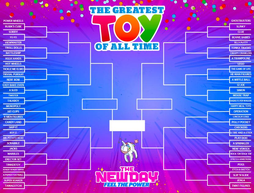 The New Day: Feel the Power’s Greatest Toy of All Time Tournament begins Monday