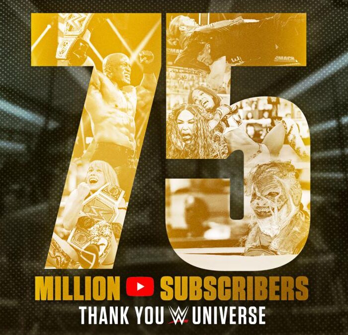 WWE YouTube reaches 75 million subscriber milestone