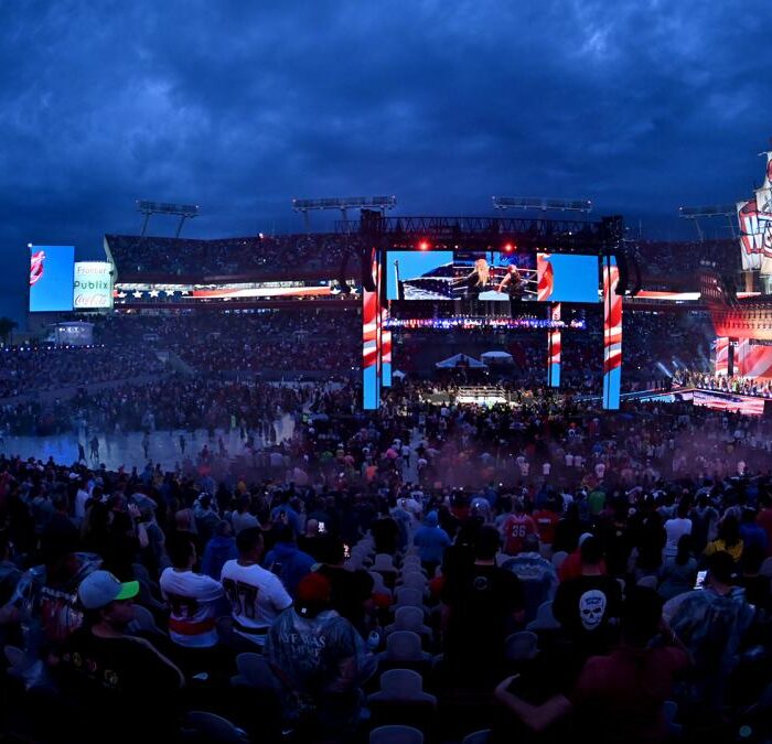 Sell-out crowd attends Night One of WrestleMania 37