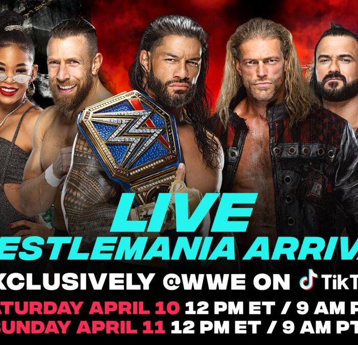 Stream live WrestleMania arrivals exclusively on TikTok this weekend