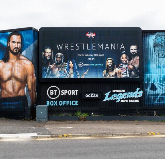 WrestleMania murals take over United Kingdom ahead of title clashes