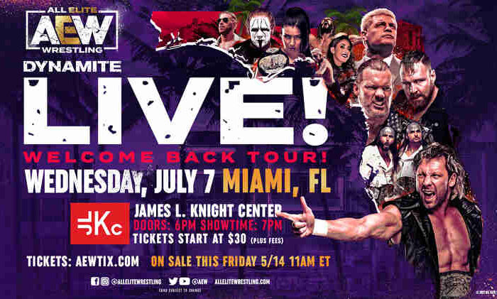 AEW Dynamite Is Back On The Road With Live Ticketed Events In Miami, Austin, & Dallas