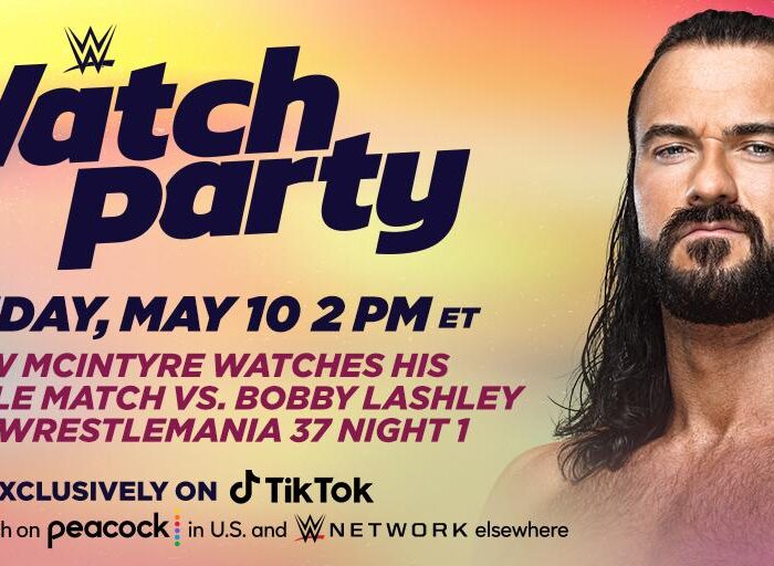 Join Drew McIntyre live on TikTok for a WWE Watch Party this Monday