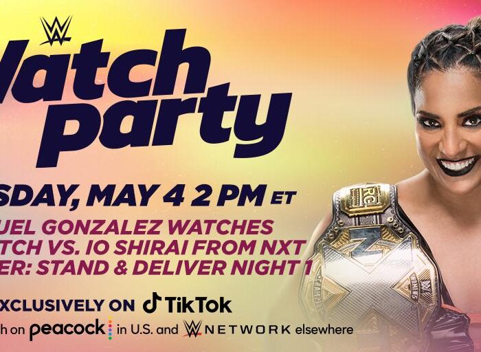 Join NXT Women’s Champion Raquel Gonzalez live on TikTok for a WWE Watch Party this Tuesday