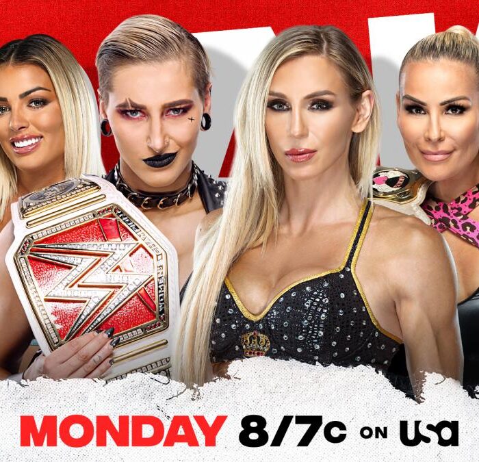 Rhea Ripley, Dana Brooke, and Mandy Rose go to war with Charlotte Flair, Natalya & Tamina