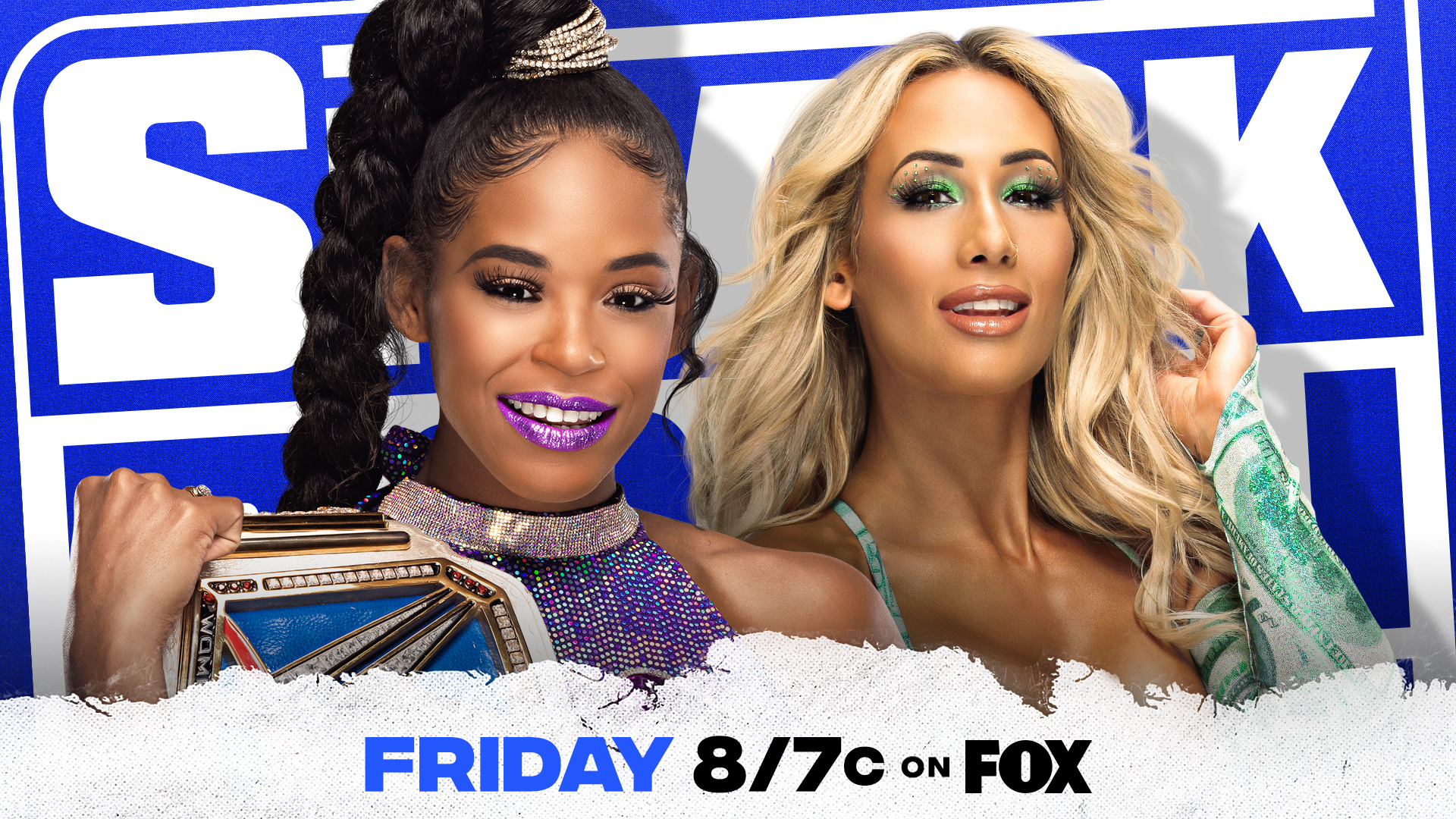 Bianca Belair battles Carmella for the SmackDown Women’s Title