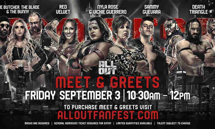 All Out 2021 Fan Fest Meet & Greet Info: Friday 9/3