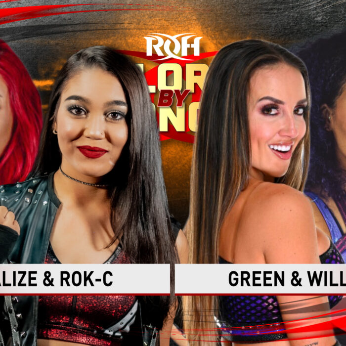 Chelsea Green and Willow Take On Rok-C And Miranda Alize At Glory By Honor Night 2