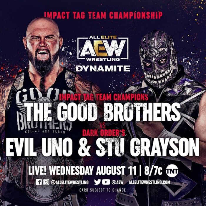 The Good Brothers Remain IMPACT World Tag Team Champions With Win Over The Dark Order on AEW Dynamite