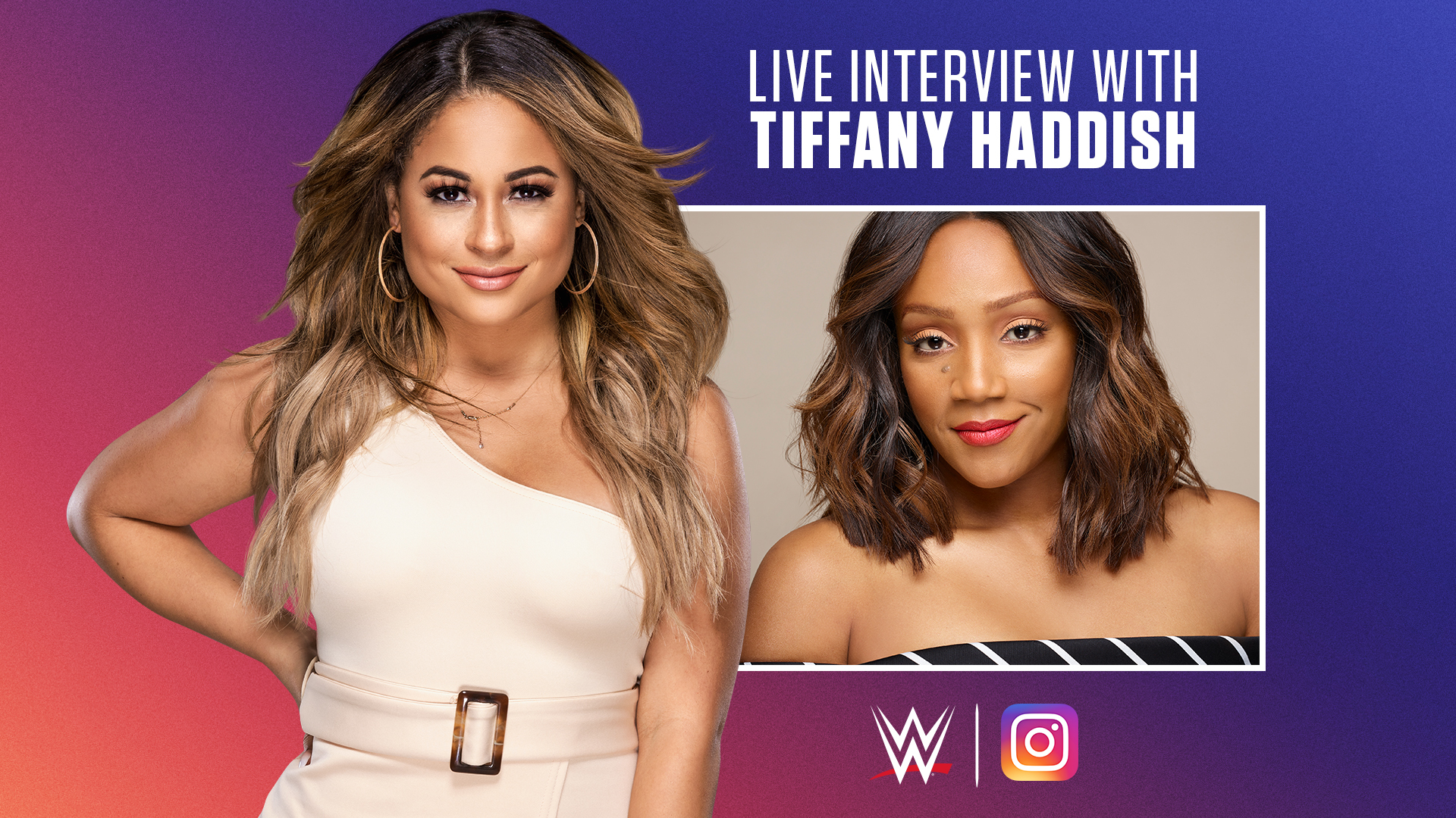 Tiffany Haddish joins Kayla Braxton live on WWE’s Instagram channel