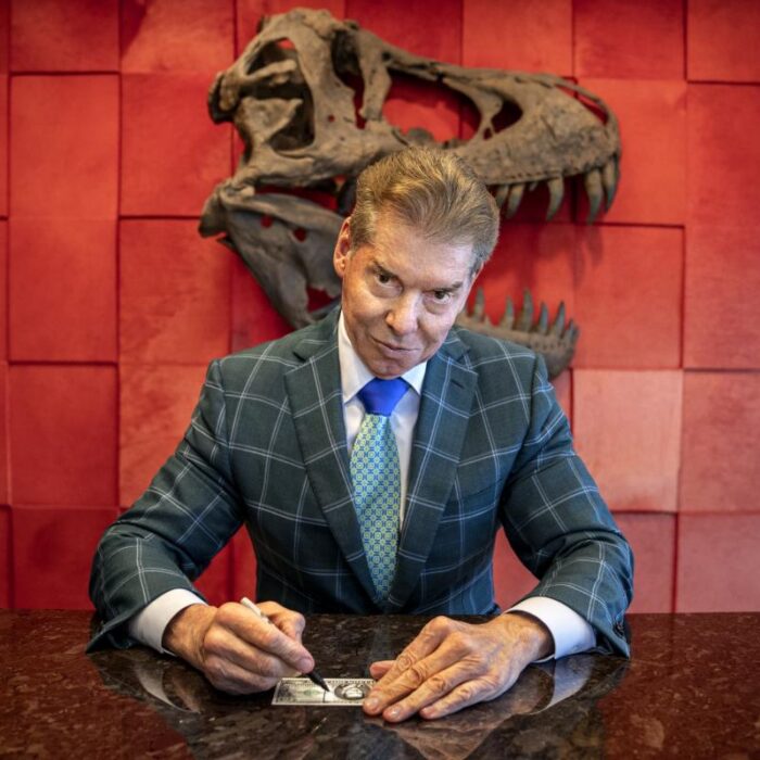 WWE and Goldin partner to auction one-of-one Vince McMahon “Billionaire Bucks” T-shirt and signed billion dollar bill