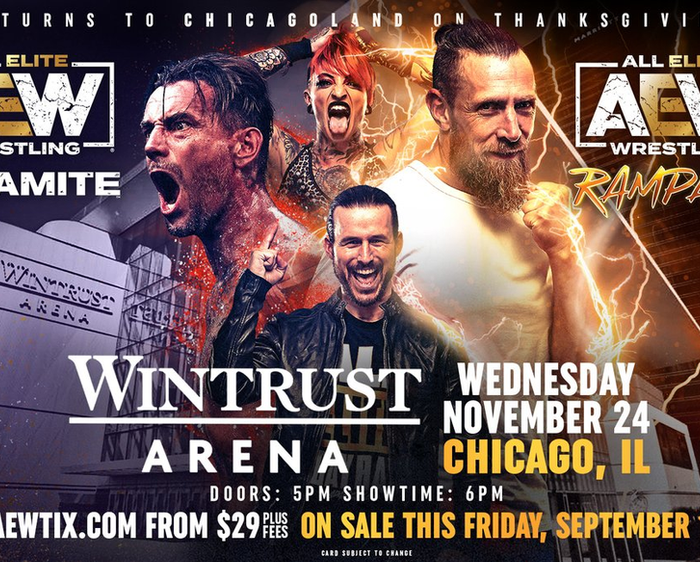 AEW Dynamite & Rampage Return To Chicago, IL November 24th. Tickets On-Sale This Friday