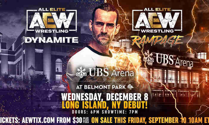 AEW Storms into UBS Arena on December 8 Tickets On Sale This Friday, September 10