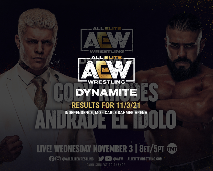 AEW Dynamite Results for November 3, 2021