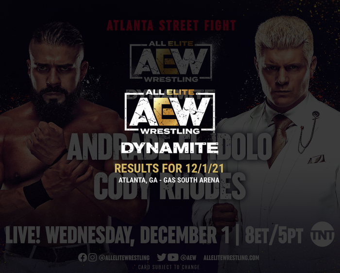 AEW Dynamite Results for December 1, 2021