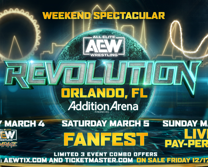 AEW Revolution Weekend Spectacular. Tickets On Sale Today At 10AM Eastern!