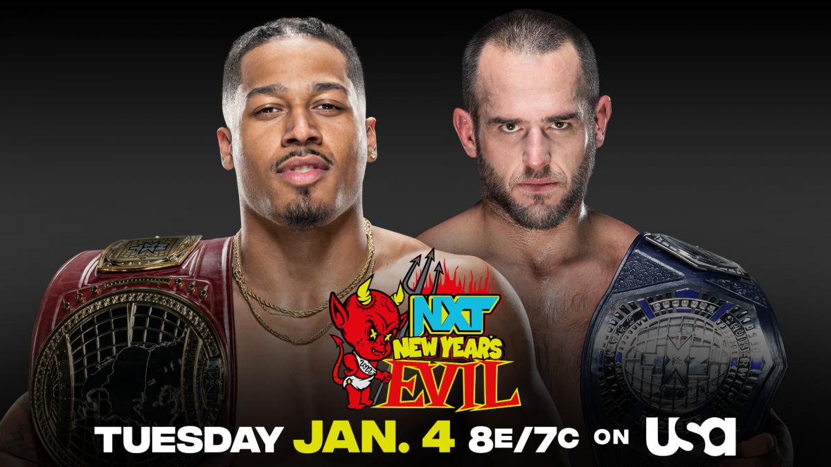 Carmelo Hayes and Roderick Strong collide for unified title at New Year’s Evil