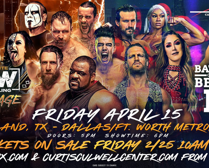 AEW Returns to Dallas/Ft Worth & Pittsburgh This April!