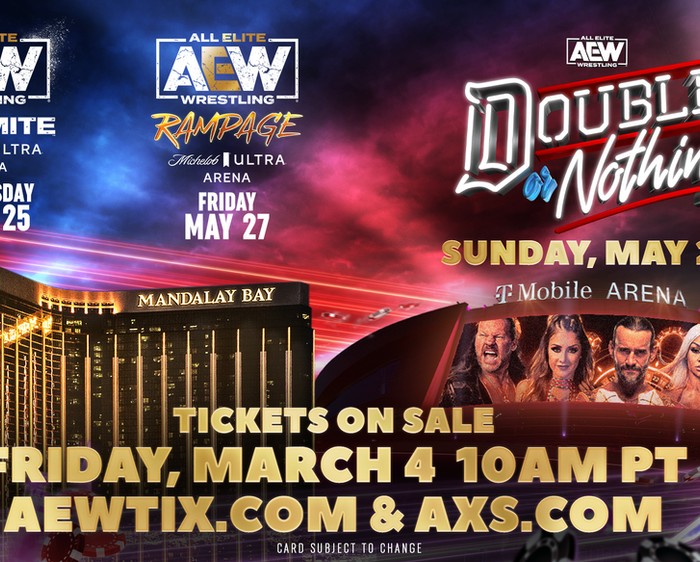 AEW Returns To Las Vegas For Memorial Day Tripleheader: Double Or Nothing, Dynamite, And Rampage