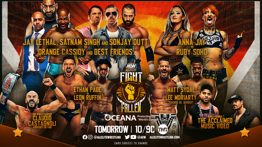 AEW Rampage: Fight For The Fallen Preview for July 29, 2022