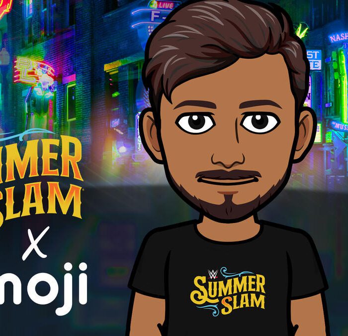 Celebrate SummerSlam with Official SummerSlam Bitmoji Digital T-Shirt on Snapchat