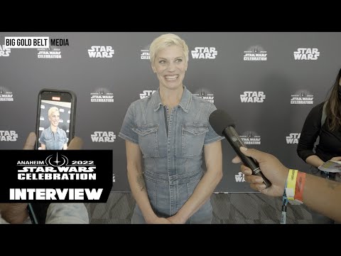 Katee Sackhoff Interview | The Mandalorian Season 3 | Star Wars Celebration 2022