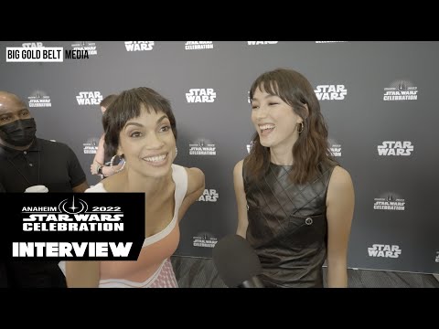 Natasha Liu Bordizzo & Rosario Dawson Interview | Ahsoka | Star Wars Celebration 2022