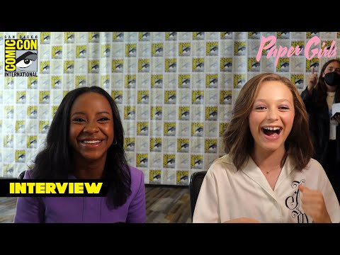 Paper Girls Interview | Camryn Jones & Sofia Rosinsky | SDCC 2022