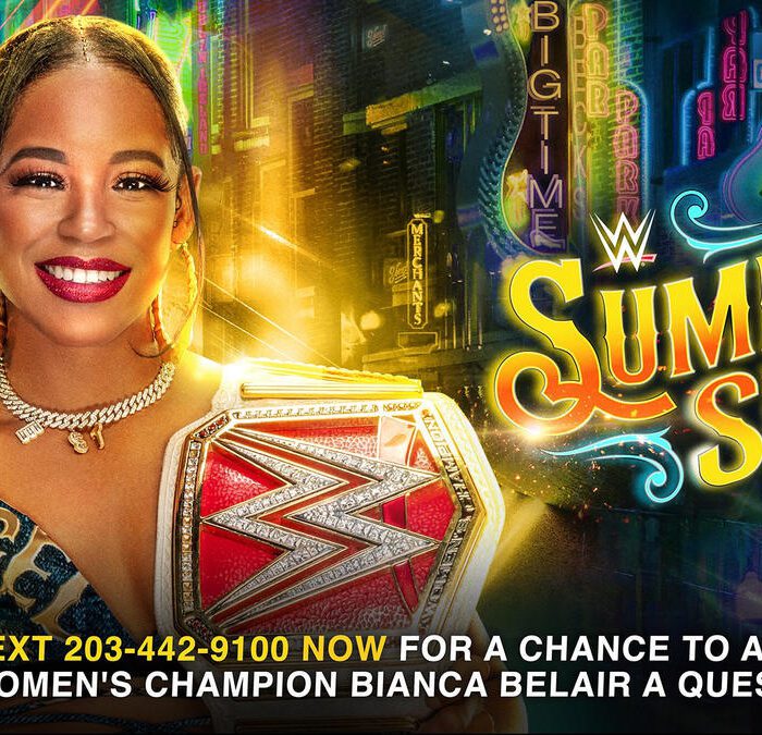 Text Raw Women’s Champion Bianca Belair a question for SummerSlam