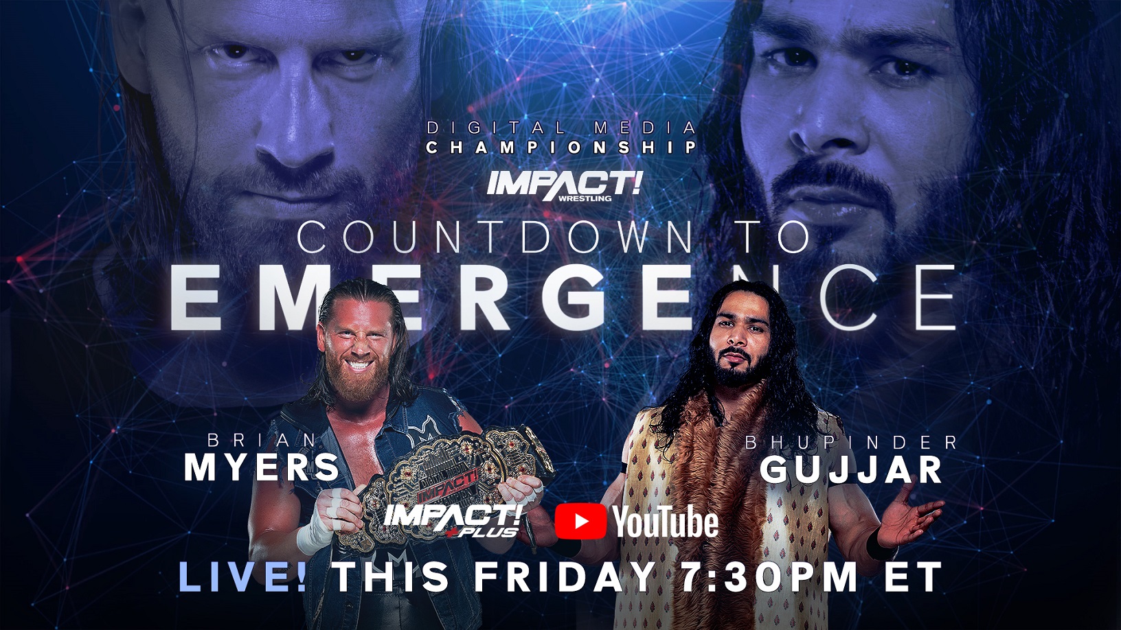 Bhupinder Gujjar Receives Long-Awaited Digital Media Title Shot vs Brian Myers, Plus More Championship Action on Countdown to Emergence
