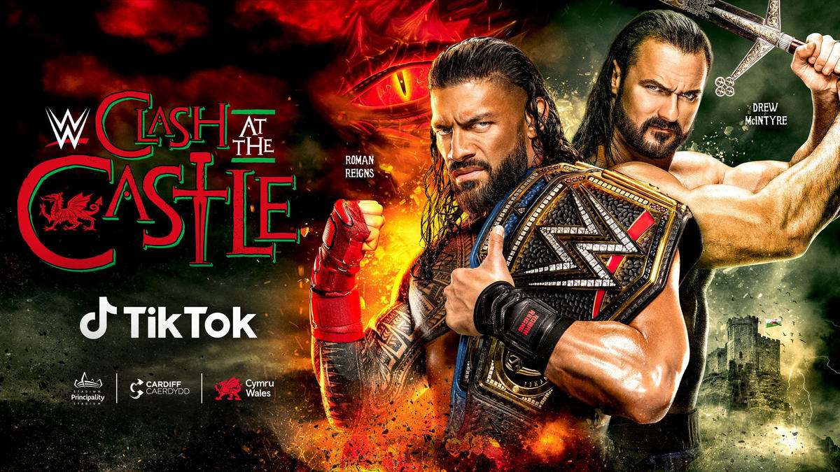 Show your support for Roman Reigns or Drew McIntyre on TikTok ahead of WWE Clash at the Castle