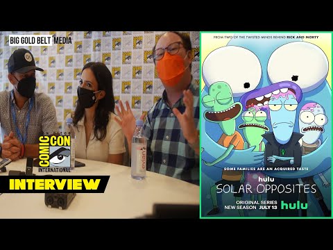 Solar Opposites Interview | Mike McMahan, Josh Bycel, Danielle Uhlarik | SDCC 2022