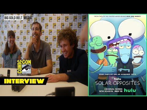 Solar Opposites Interview | Thomas Middleditch, Mary Mack, Sean Giambrone | SDCC 2022