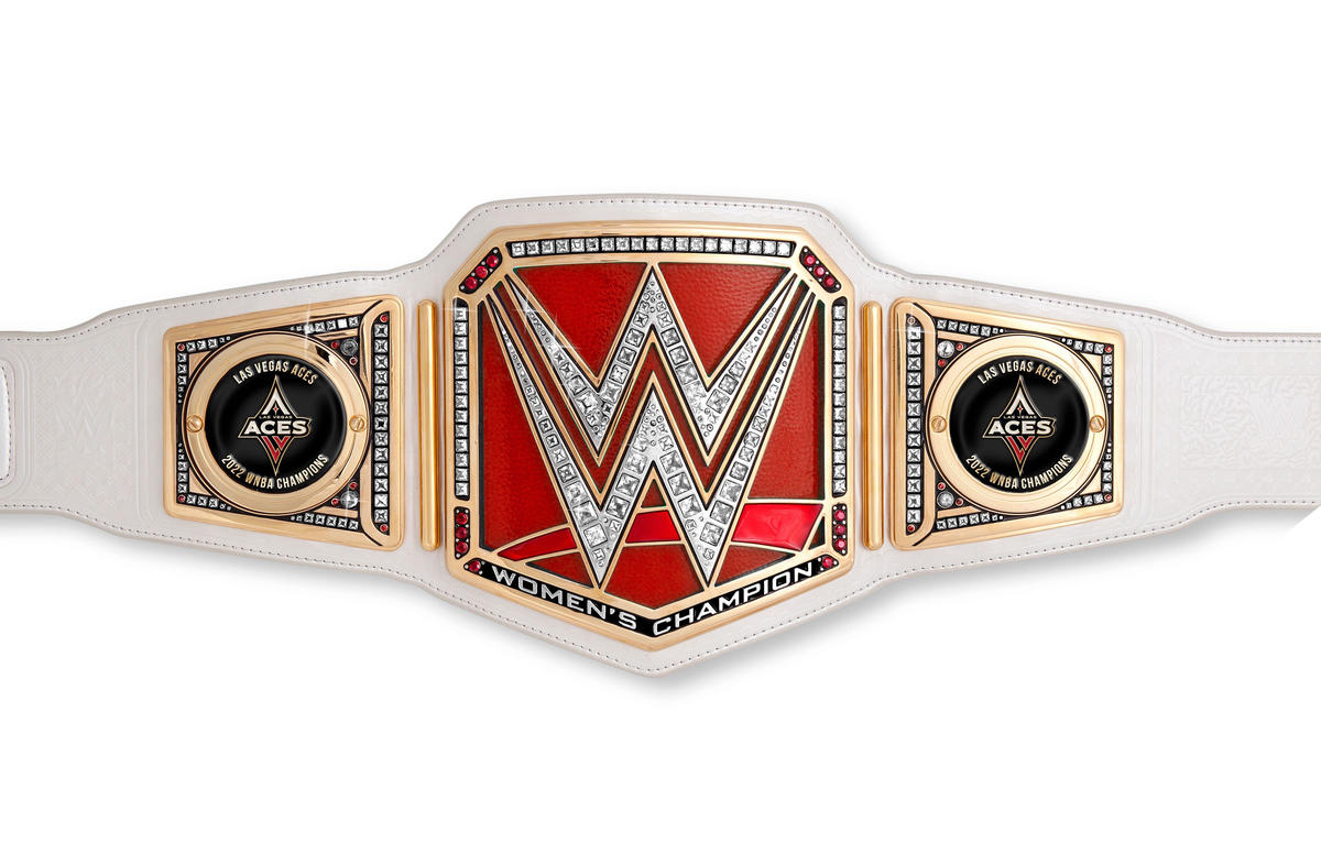 Las Vegas Aces receive custom WWE Title