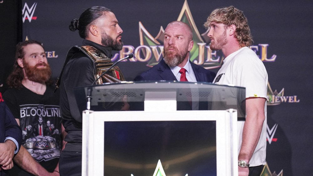 Logan Paul to come face-to-face Roman Reigns in a press conference in Las Vegas - Saturday at 3:30 ET / 12:30 PT