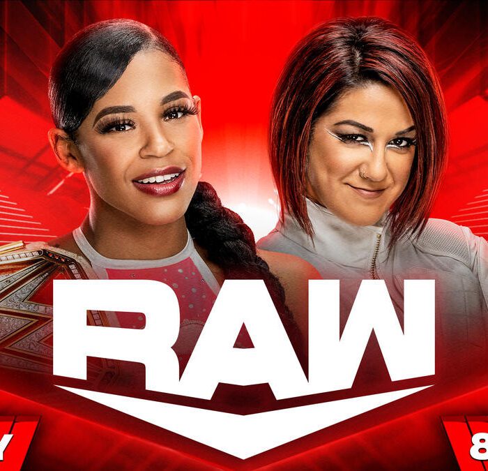 Bianca Belair and Bayley sit down to sign the contract for their Extreme Rules showdown