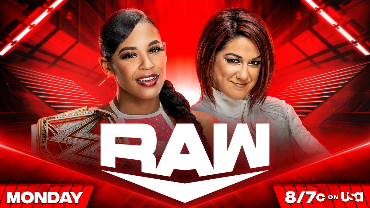 Bianca Belair and Bayley sit down to sign the contract for their Extreme Rules showdown