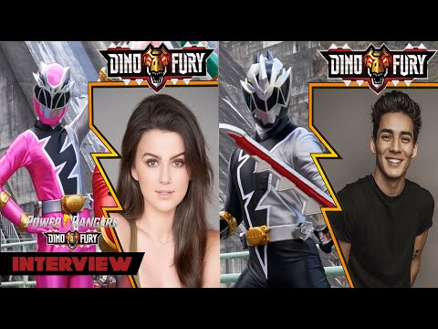 Power Rangers Dino Fury Interview | Hunter Deno (Pink Ranger) and Chance Perez (Black Ranger)