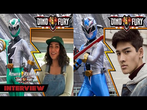 Power Rangers Dino Fury Interview | Tessa Rao (Green Ranger) and Kai Moya (Blue Ranger) | Netflix