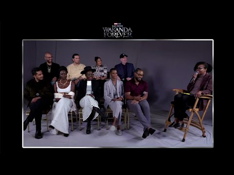 Black Panther: Wakanda Forever Interview | Global Press Conference | Danai Gurira & Alex Livinalli