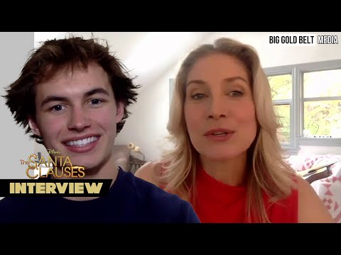 The Santa Clauses Interview | Elizabeth Mitchell “Carol / Mrs. Claus” & Austin Kane “Cal” | Disney+