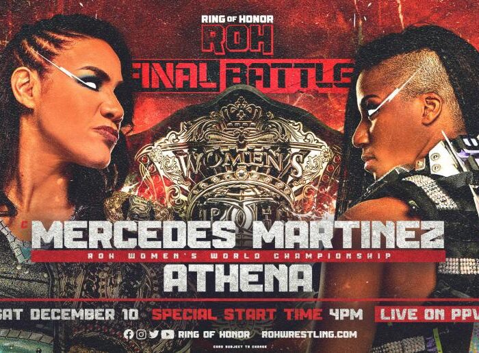 Athena Takes On Mercedes Martinez For The ROH Women’s World Championship At Final Battle