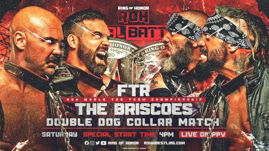 ROH World Tag Team Title Double Dog Collar Match Set For Final Battle